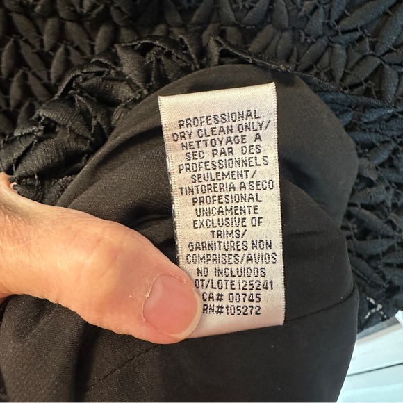 Kay Unger Tatum Floral Lace Midi Black Cocktail Dress Size 12 NWT Weddidng - Picture 9 of 16